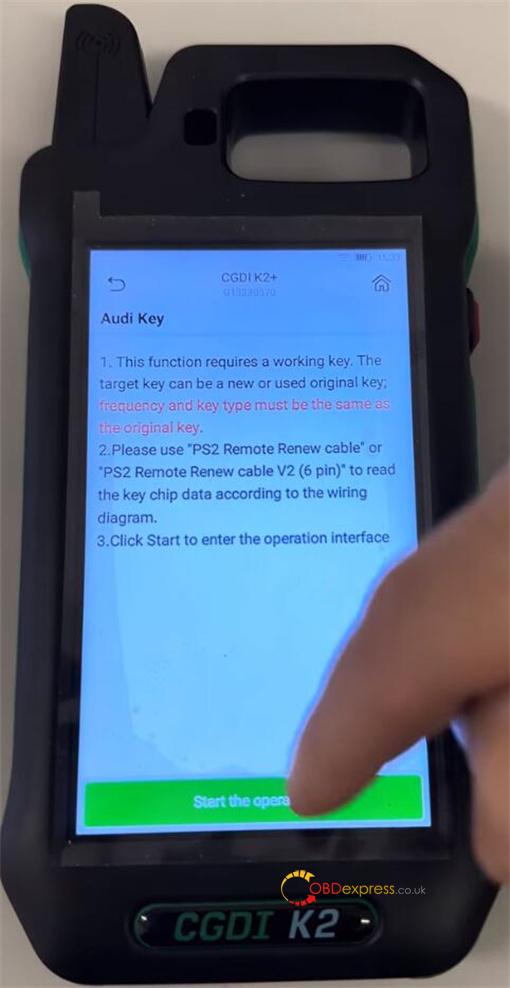 cgdi k2 generate vw 5c 5d key 10