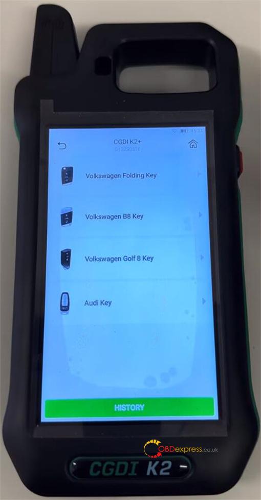cgdi k2 generate vw 5c 5d key 4