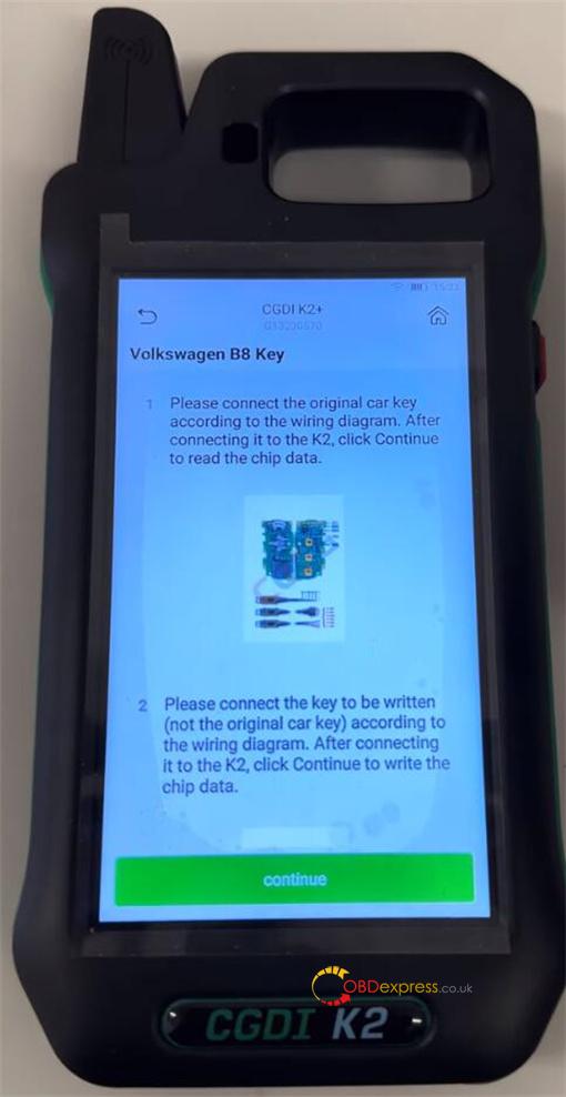 cgdi k2 generate vw 5c 5d key 7