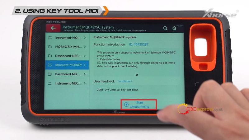 how to generate vw mqb49 5c 5d dealer key with vvdi2 key tool midi 10