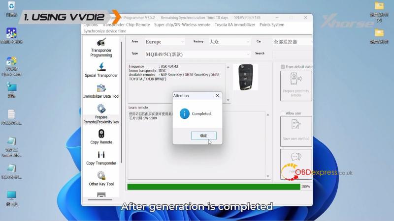 how to generate vw mqb49 5c 5d dealer key with vvdi2 key tool midi 3