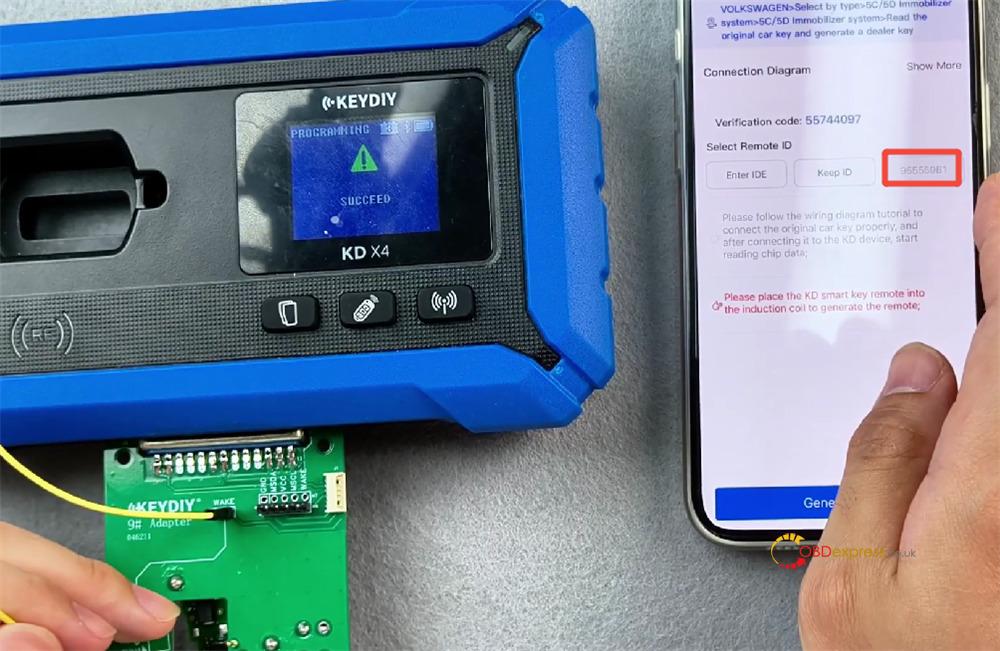 keydiy kd x4 with fgb25 fgb08 modify key id 10