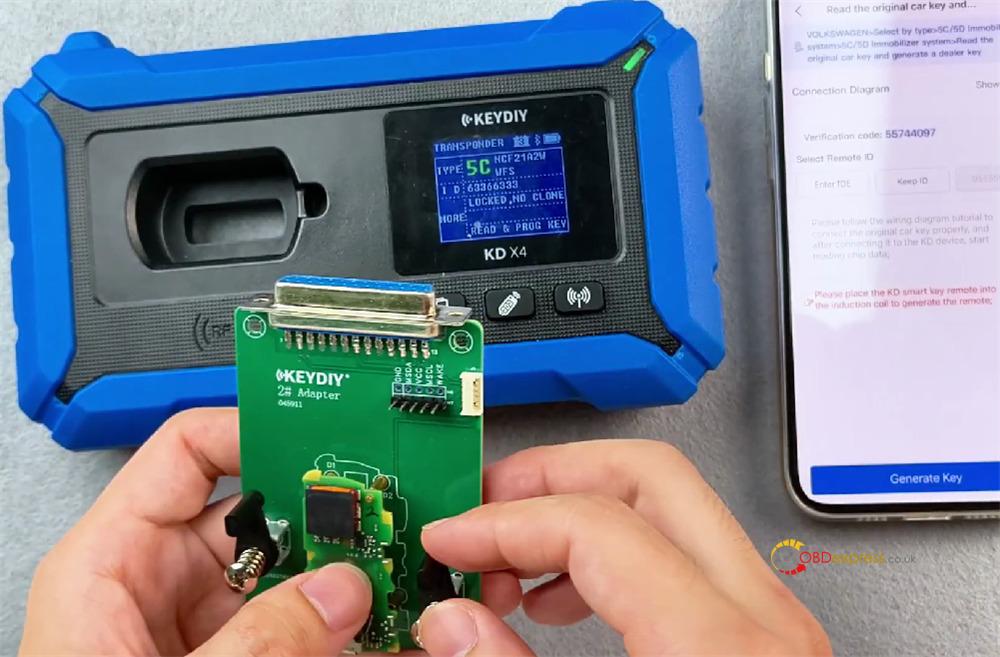 keydiy kd x4 with fgb25 fgb08 modify key id 12