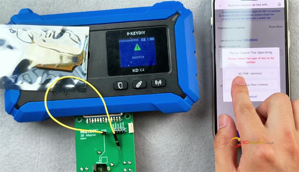 keydiy kd x4 with fgb25 fgb08 modify key id 18