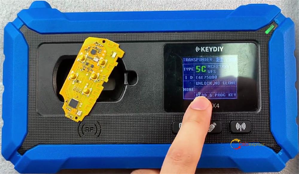 keydiy kd x4 with fgb25 fgb08 modify key id 2