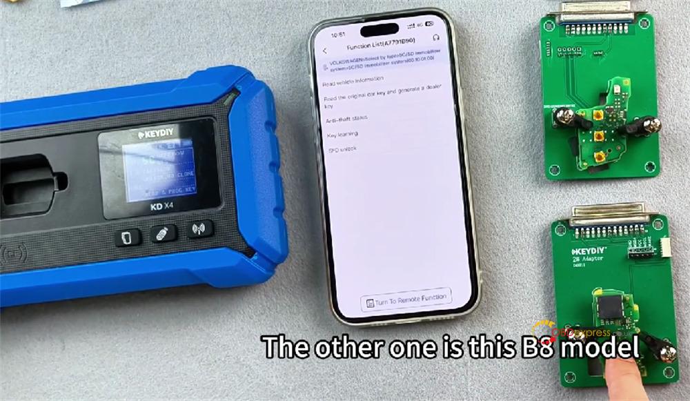 keydiy kd x4 with fgb25 fgb08 modify key id 4