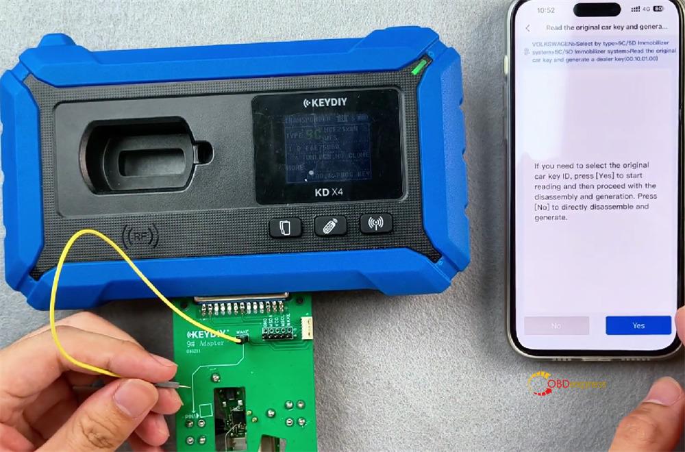 keydiy kd x4 with fgb25 fgb08 modify key id 6