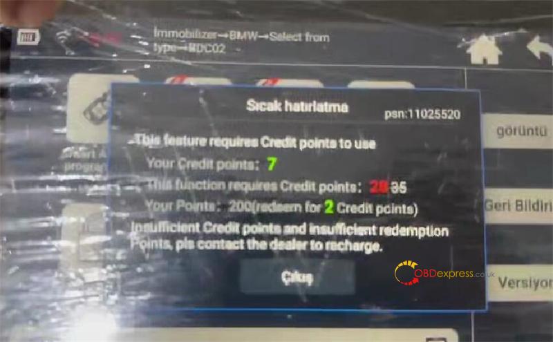 lonsdor k518 pro get credit points 1