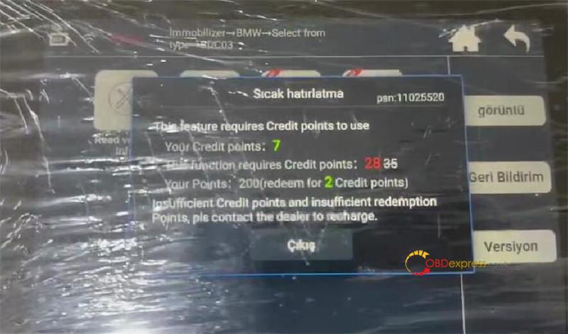 lonsdor k518 pro get credit points 2