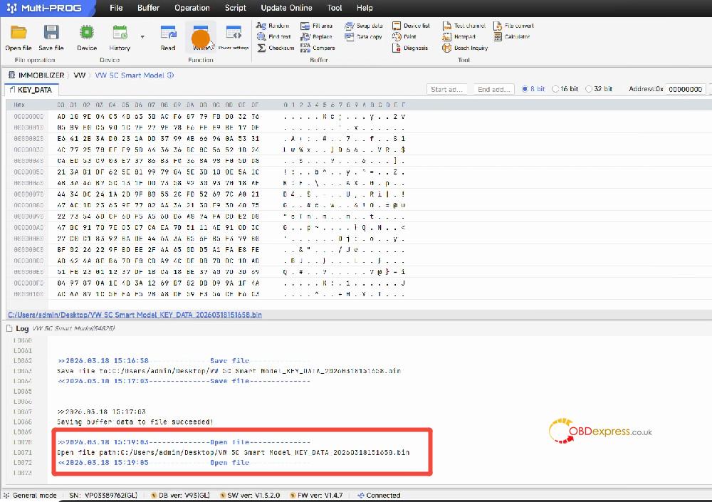 multi prog vw 5c 5d dealer key generation 10