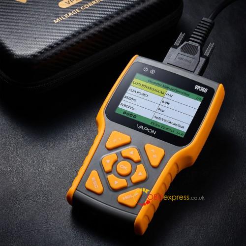 new vapon vp360 obd odometer correction dtc tool 2026 3