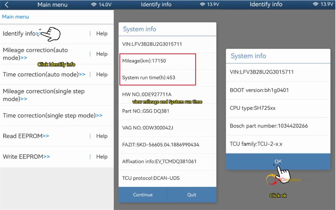 yanhua acdp2 vw dq38x gen2 mileage correction 3