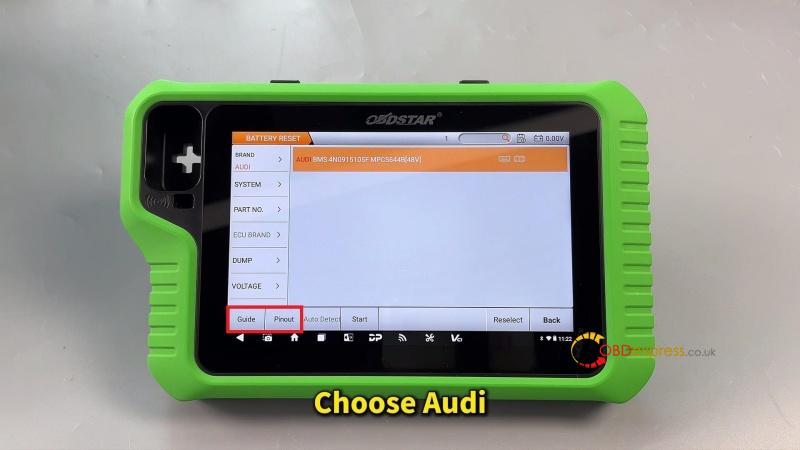 how to clear audi bms crash data with obdstar x300 classic g3 4