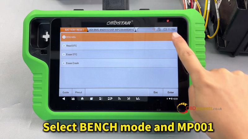 how to clear audi bms crash data with obdstar x300 classic g3 7