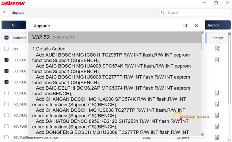 obdstar ecu master register update change password 8