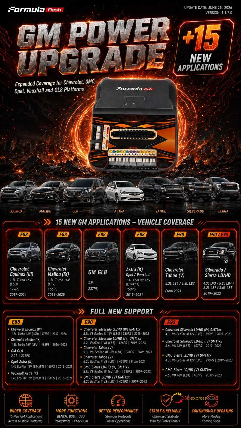 formula flash v1 1 7 0 adds e88 self unlock 15 gm ecu applications 2