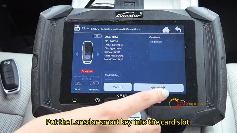 how to add 2025 nissan altima smart key with lonsdor k518 pro 2