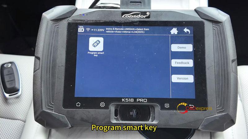 how to add 2025 nissan altima smart key with lonsdor k518 pro 4