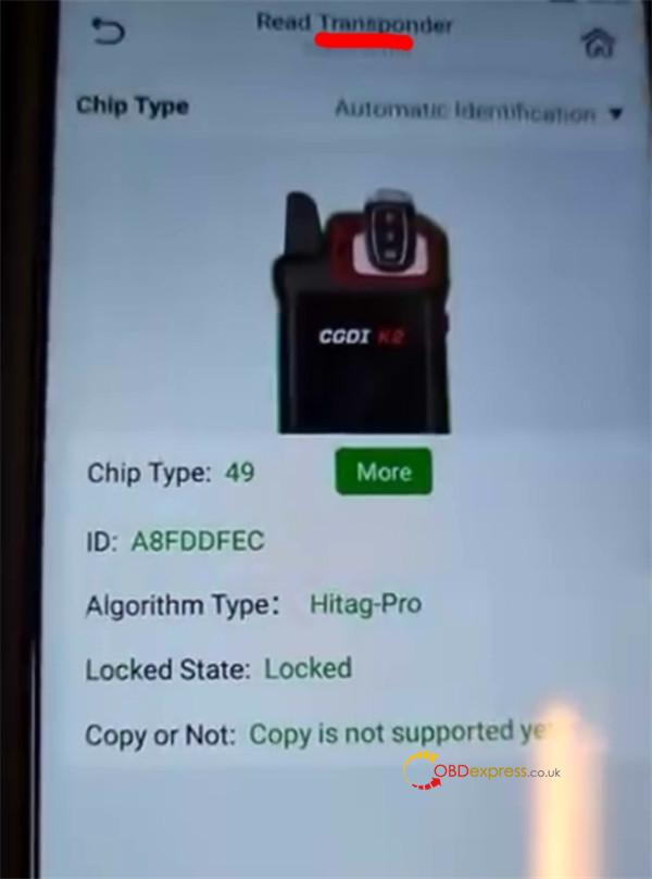 cgdi k2 clone 2018+ jlr hitag smart key 1