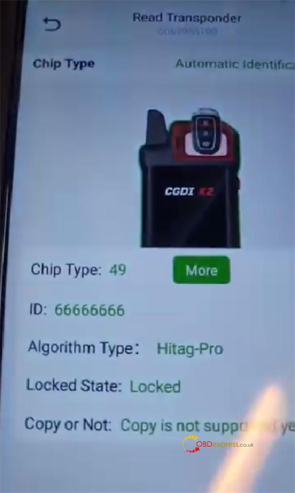 cgdi k2 clone 2018+ jlr hitag smart key 11