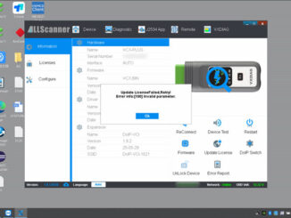 fix vxdiag vcx se update license failed error 100 invalid parameter 1
