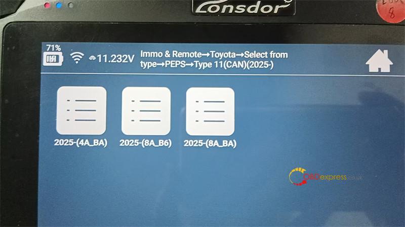 lonsdor k518 pro add 2025+ lexus 8a b6 key 3