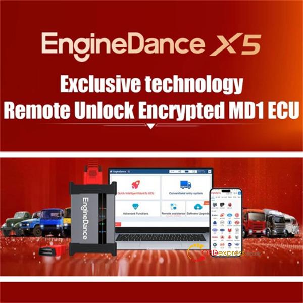 EngineDance X5 unlock encrypted MD1 ECU 3