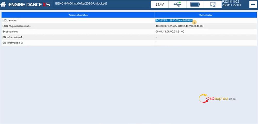 enginedance x5 unlock bosch md1ce100 11