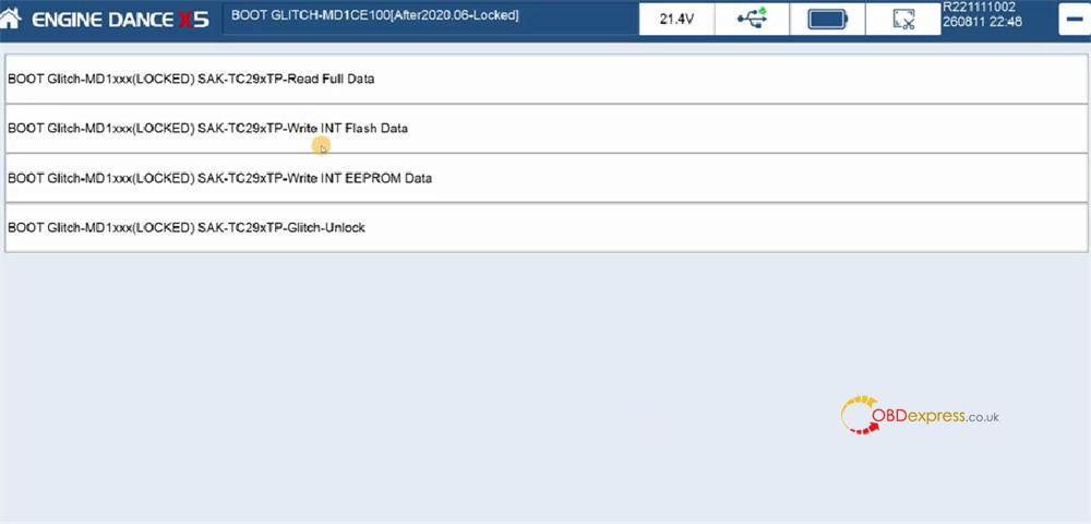 enginedance x5 unlock bosch md1ce100 7