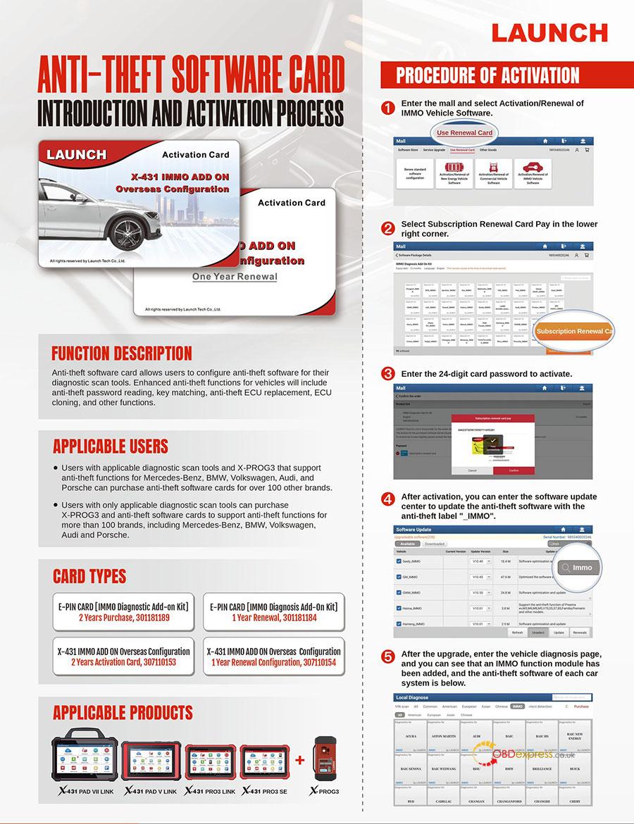 launch x431 immo software and xprog5 function update 2