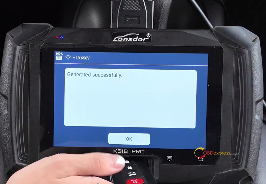lonsdor k518 pro add 2024 toyota corolla 4a smart key 10