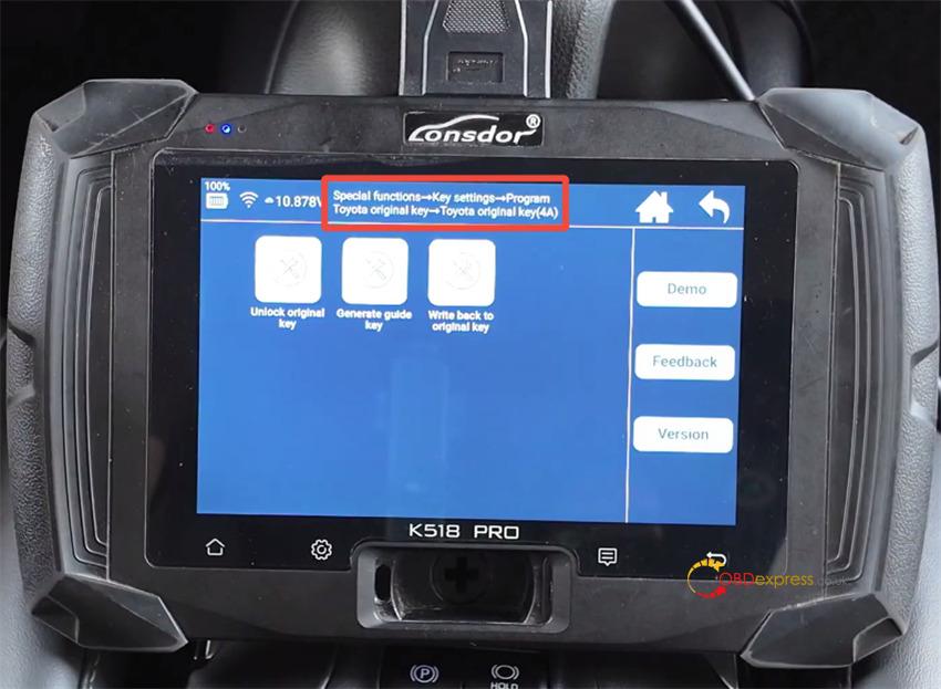 lonsdor k518 pro add 2024 toyota corolla 4a smart key 6
