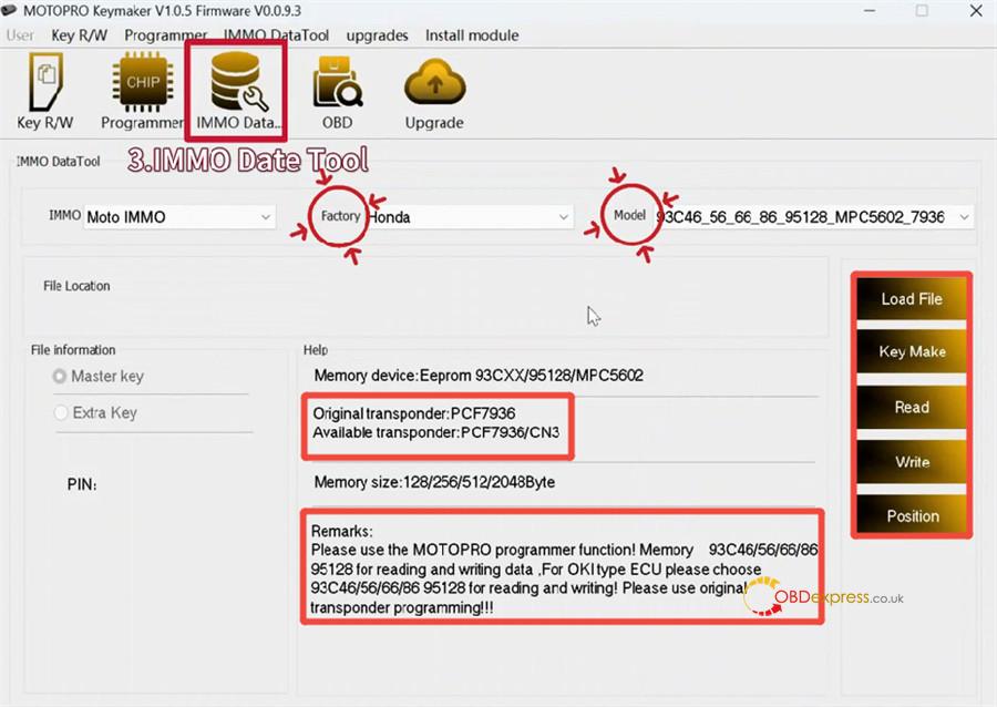 motopro motorcycle key programmer user manual 15