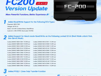 CG FC200 V1.4.1.0 Update Locked Bosch MG1 MD1 1