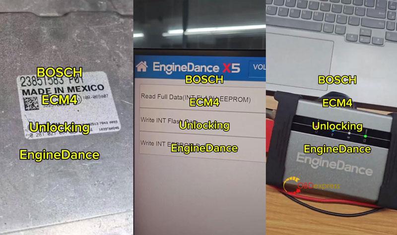 enginedance x5 update bosch ecm4 bench read write unlock for volvo trucks 2