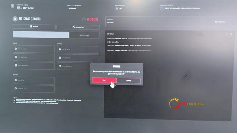 flex bmw m3 g80 ecu unlock success in glitch boot mode 5