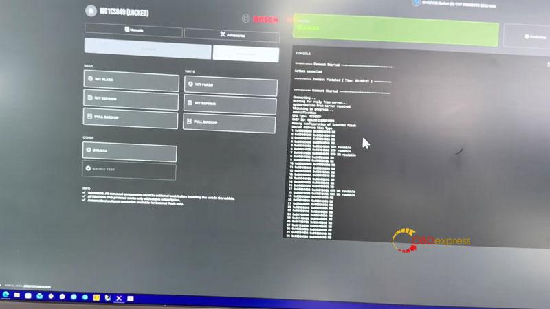 flex bmw m3 g80 ecu unlock success in glitch boot mode 7