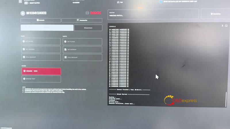 flex bmw m3 g80 ecu unlock success in glitch boot mode 9