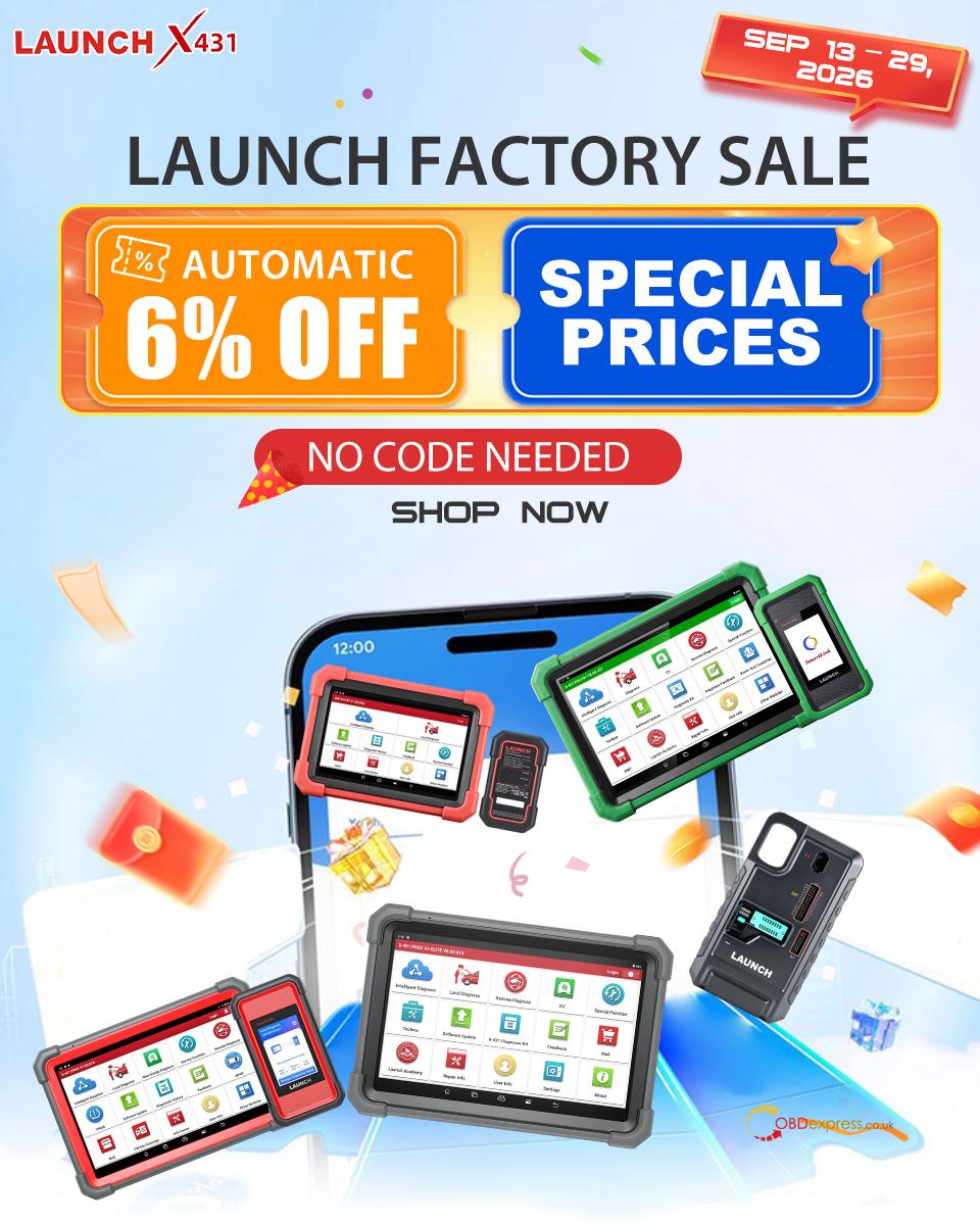 launch factory sale at obdexpress.co.uk
