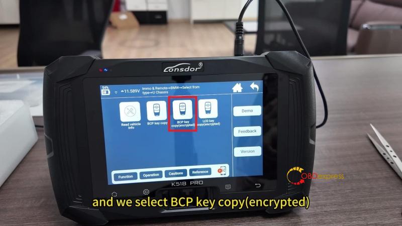 lonsdor k518 pro how to add a bcp key to 2025 bmw x3 uwb 9