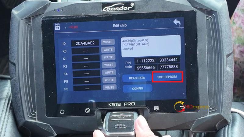 lonsdor k518 pro how to add a smart key to 2026 toyota avalon 2